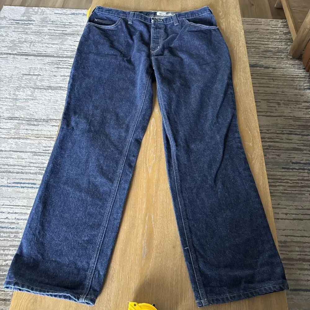 Carhartt FR Jeans Men 40x32 Flame Resistant Dark Wash Denim Work Pants NFPA 2112